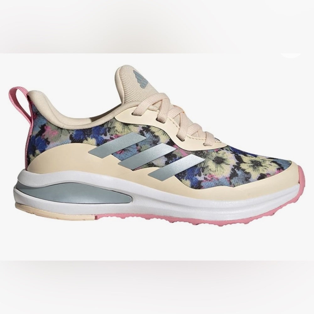 💖👟 adidas Kids' FortaRun Cloudfoam Running Shoes- Bliss Orange, Magic Grey-4